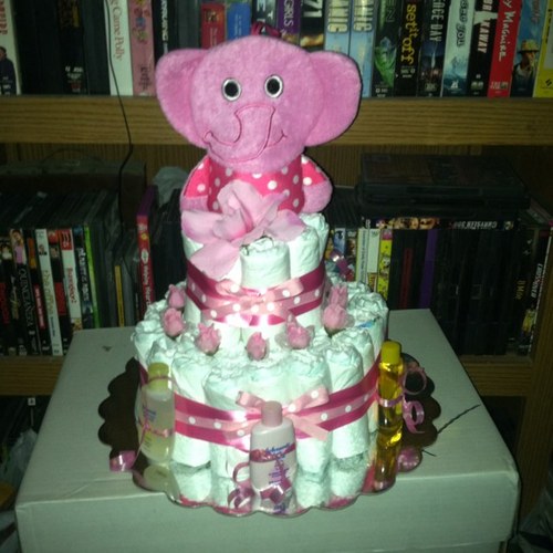 Diaper Cakes and Mums for Baby showers!