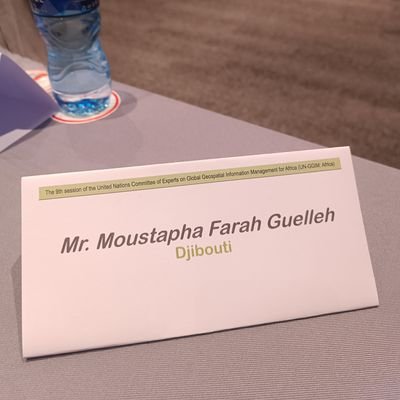Géomaticien & Cartographe | Présidence de la République de Djibouti
|Fondateur de @Cartodjib
| Délégué UNGGIM-AFRICA |
moustapha_farah@hotmail.com