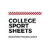 CollegeSportSheets (@colsportsheets) Twitter profile photo CollegeSportSheets (@colsportsheets) Twitter profile photo