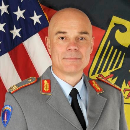 German Maj. Gen. (DEU) Hartmut Renk serves as the Deputy Commanding General for Integration at U.S. Army Europe and Africa since January 2024.