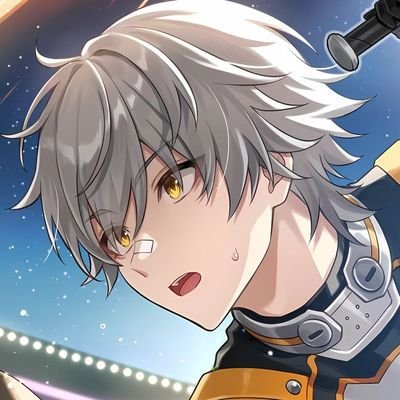 timelysuncae's profile picture. account dedicated to the romantic ship between #sunday and #caelus from #honkaistarrail  ( 🪽💫 )  ;  1 admin  !  (@suncaeyaoi)  🍉