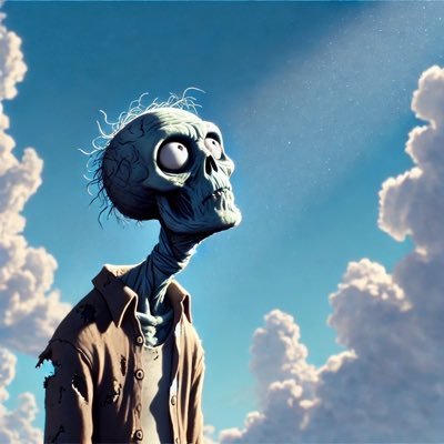 ふと、世界における自分の存在価値とは何だろうという問いが頭に浮かんだが、もはや自分にはそれを考える思考力さえなく、ただただ青すぎる空を眺めているゾンビです。