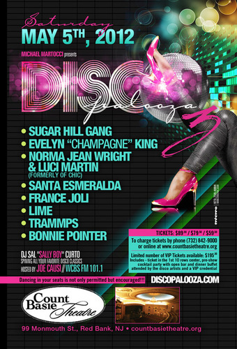 Sugar Hill Gang , Evelyn King, Norma Wright & Luci Martin, Santa Esmeralda, France Joli, LIME, Trammps, Bonnie Pointer http://t.co/i2sXwDqqHl