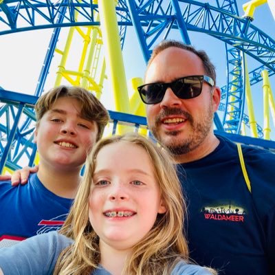 I’m all about roller coasters, comic books, Funko Pops, retro video games, and the Buffalo Bills. So basically, I never grew up, like a Toys R Us kid.