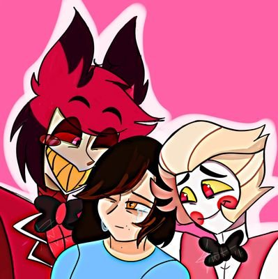 Hola, decidi subir mis dibujos randoms aquí, son bienvenidos, hago de Hazbin hotel, quizás de helluva boss, altos memes y otras dibujos de series animados. 🐦