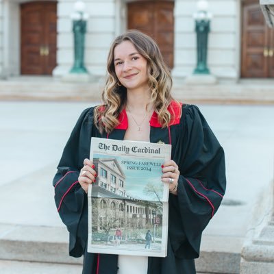 elliebourdo's profile picture. Newsletter Editor @UpNorthNewsWI | Proud alum @uw_sjmc @dailycardinal | Words in @WisPolitics @WISN12News @WisconsinJEA @PublishingAdams @CapTimes | she/her