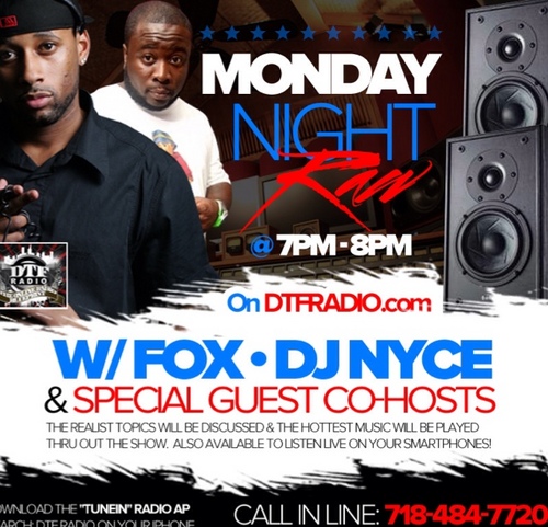 One of the hottest Talk / Music shows. 
Only on http://t.co/oOLjv66BWa Mondays 7-9pm Tune in !
With Host @Polofoxxx / @Dj_Nyce