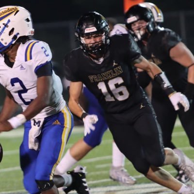 T_Richter24's profile picture. Franklin Varsity Football Captain | 2026 | ILB/EDGE | 210 lbs | 6’3” | GPA 4.53 | #16/#7 | 2 Sport Ath. | 2622027357 | NCAA # 2412472911 | #7 LB/EDGE in WI