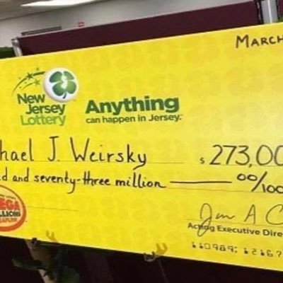 Am mike weirsky the New Jersey mega lottery winner of $273m..... congratulations I'm giving $50.000 dollars to any of my lucky followers...