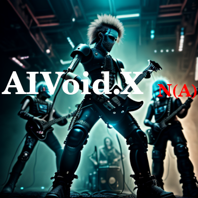 AIVoidX's profile picture. AI-generated industrial punk . The future of experimental music is here. Created by algorithms, fueled by digital rebellion. New tracks weekly. #AIMusic #aipunk