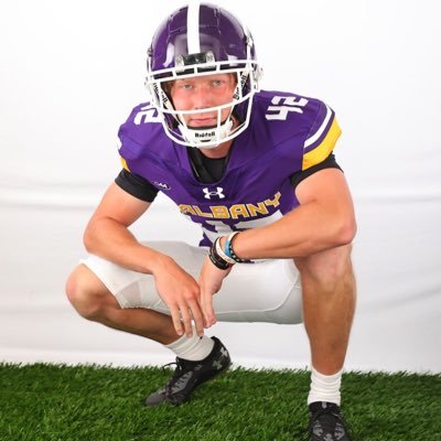 UAlbany #42. Coffeyville CC JUCO All-American P🏈ROCKHURST. KCMO. 🙏🏼 https://t.co/I74JJngzuh