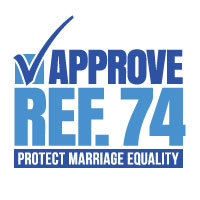 Protect Washington's civil marriage equality law with a vote to APPROVE Referendum 74.