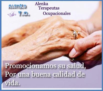 Alenka somos un grupo de terapeutas ocupacionales que realizamos rehabilitación a domicilio para personas mayores. http://www.alenkaterapeutasocupacionales.blog