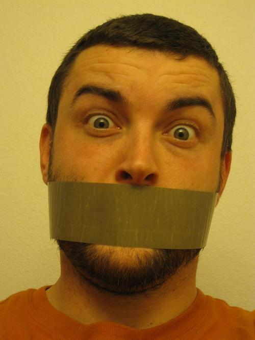 SLP specializing in dysphagia Dx/Tx using the modified barium swallow. The tape will stay over my mouth until I go a week without an NPO order.