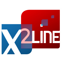 x2line official twitter account.