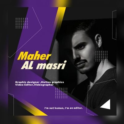 مونتير فيديو🎬
Maher Almasri Editor🎞
Iwork as a video editor🎥,motion graphic designer🎬,videographer📹,and photographer