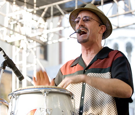 Uruguayan born Edgardo Cambon is a Percussionist Vocalist Composer Band Leader based in the Bay Area California since 1986. His music can be heard everywhere!