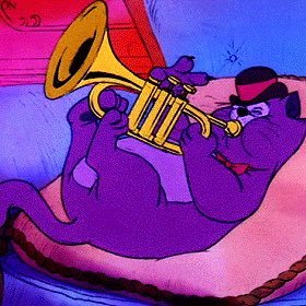 classically trained jazz cat 🎺 “Queue up the symphony, crank up the bass”