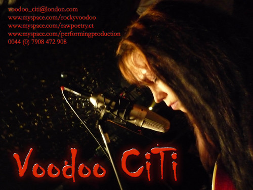 VoodooCiTi's profile picture. Performer/organizer of stage & camera art.
RAW (events & networking), RAW STEPS (wrkshop) & SCTC (Skills & Confidence Through Creativity) Voodoo CiTi (music)