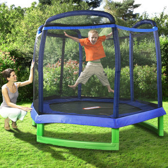 Trampolines are the perfect and inexpensive way for the entire family to have some fun right in their backyard.
