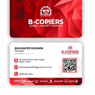 Deals with Copiers, Printers and Computers…. ChelseaFC fan base