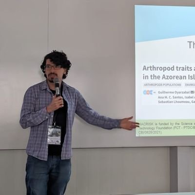 _Oyarzabal's profile picture. Biólogo de coração; Aracnólogo em formação; Recatado e do lar; Esquerdista vagabundo; Viajante do mundo;

I'm kind weird, I like pineaple on pizza...