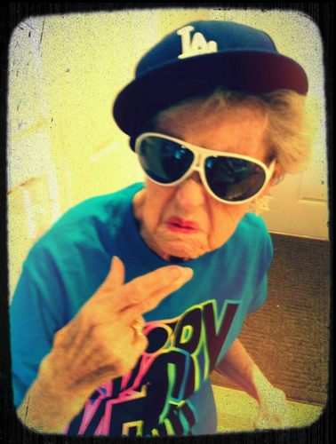 90YrOldGrandma's profile picture. Granny's Twitter feed is run by her grandson: @adamforgie.