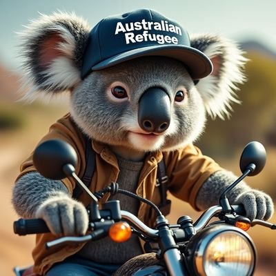 AustRefugee's profile picture. The world looks different, from here.