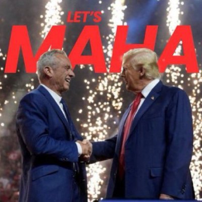 MAHA-MAGA The New Patriotism. REAGAN: '..together we'll Make American Great Again.' CLINTON: 'Let's Make America Great Again.' TRUMP: UHD #MAGA - RFK JR #MAHA