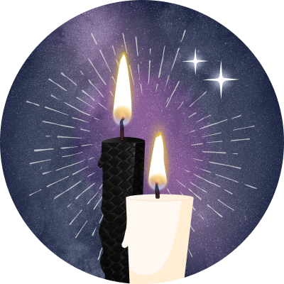 An international Good Omens fandom fundraiser for 'Take Back the Night', a charity supporting sexual assault survivors. Artwork by @phantomwinged