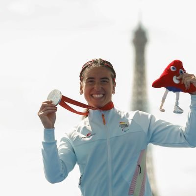 Para triatleta. Medalla de plata paralímpica en los Juegos Paralímpicos de París 2024. #siemprepalante