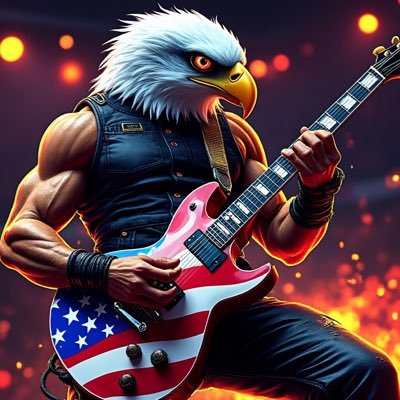 wareagleusa's profile picture. I identify as a Pureblooded, Gun Wielding, Guitar Slinging, Patriotic American Eagle Superhero and an UltraMegaMaga Christian Nationalist Rockstar!