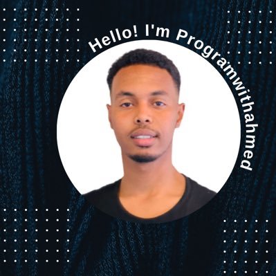 programwithahme's profile picture. Programmer | Trading Enthusiast | Passionate Traveler | Fitness & Training Buff 🚀 Telegram: https://t.co/NQIGnkJeiX