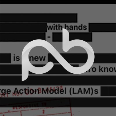 Playback is a decentralized ████████ artificial intelligence ████████ a large action model ████████████ redacted data. ██ █ @monad_xyz accelerator