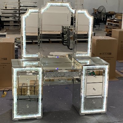 Professional ODM & OEM furniture manufacturer, mainly in glass mirrored furniture, hardware furniture & home glass mirror decorations .