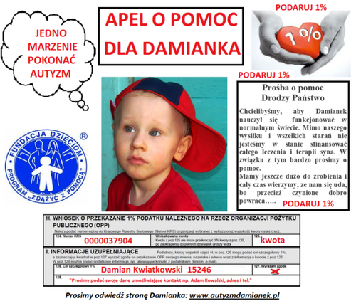 Plea se visite my son Damian: http://t.co/fErq3QD5EJ
Proszę odwiedzajcie stronę Damiana synka mojego: http://t.co/fErq3QD5EJ