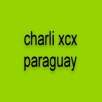 Bienvenidos al club de fans de Charli XCX en Paraguay 💚
Brat Summer Is Not Over 🍏