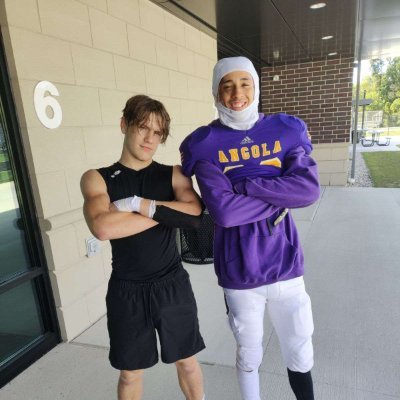 I am a student athlete at Angola high school.
Football, Wrestling, and Track.
Class of 27'
6'0
190 lbs
1RM: Bench- 235, Squat- 345, Power Clean- 215