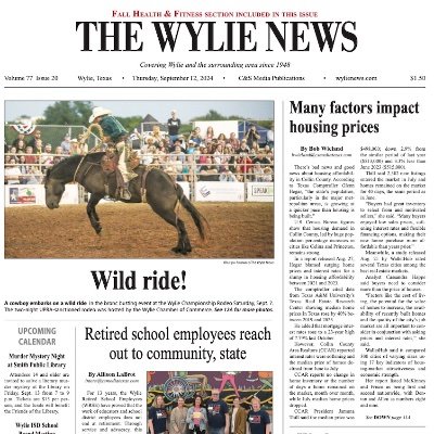 The Wylie News has been serving Wylie residents and Eastern Collin County since 1948. Call 972.442.5515 x34 to subscribe. See https://t.co/KkHLLct8FP