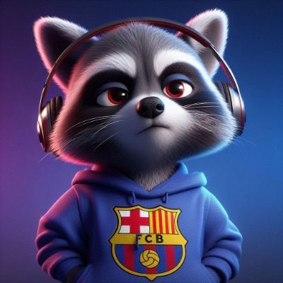 Un mapache del Barça, nada más que añadir