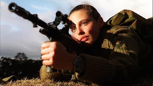 Here to raise support for females who want to fight on the frontline