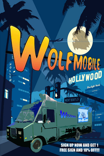 Hitting the streets, making the people go wild and getting crazy exposure! If you wanna be SEEN on the Wolfmobile email us at reliefpitchmen@yahoo.com.