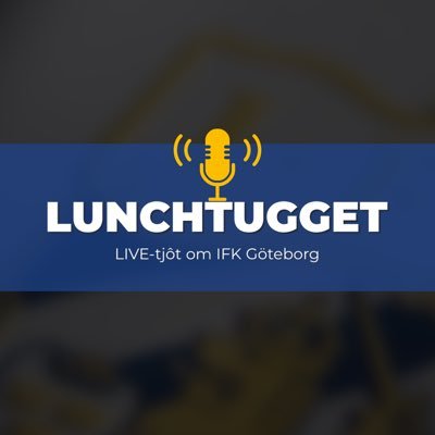 lunchtugget's profile picture. LIVE-diskussioner om det senaste runt IFK Göteborg. Drivs av @aspengrenpeter. | #lunchtugget | #ifkgbg