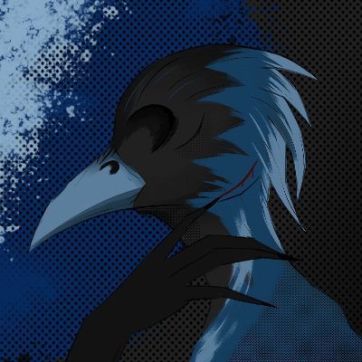 Blue Jackdaw Profile