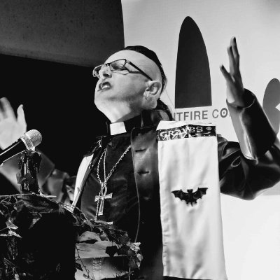 Ulfilas's profile picture. Father Ulfilas Graves, your favourite vicar with a penchant for the macabre...