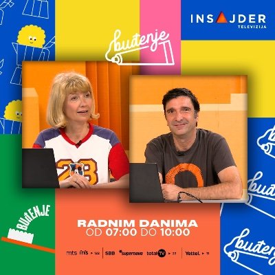 Buđenje, svakog radnog jutra od 7 do 10h na Insajder televiziji.