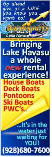 Lake Havasu's cool blue water and warm days are where we want you to be. Let us help you find the perfect watercraft rental to get you there!