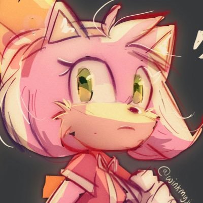 I draw sonic when I’m sad :)) mainly sonamy tho lmao