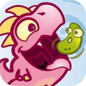 I'm Houston, the tiny dino with a huge appetite for beans! Help me feast and boost away from the fart-hating professor.