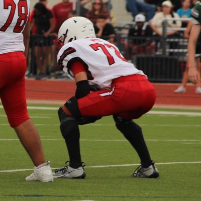 Starting Right Offensive Tackle / 6’4” / 180 lbs / Rockwall-Heath HS ‘27 / 5.08 GPA / Young Men’s Service League Member